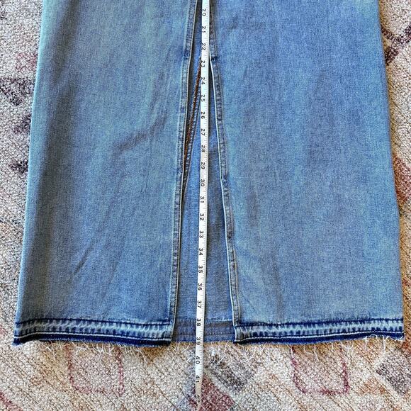 NWT CIRCUS NY SAM EDELMAN Denim Maxi Skirt Size 25 Glam Modern Indie Casual Luxe - Picture 8 of 12